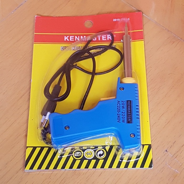 Kenmaster Dual Heat Solderin Iron - Alat Solder Pistol Tembak 20V-200W