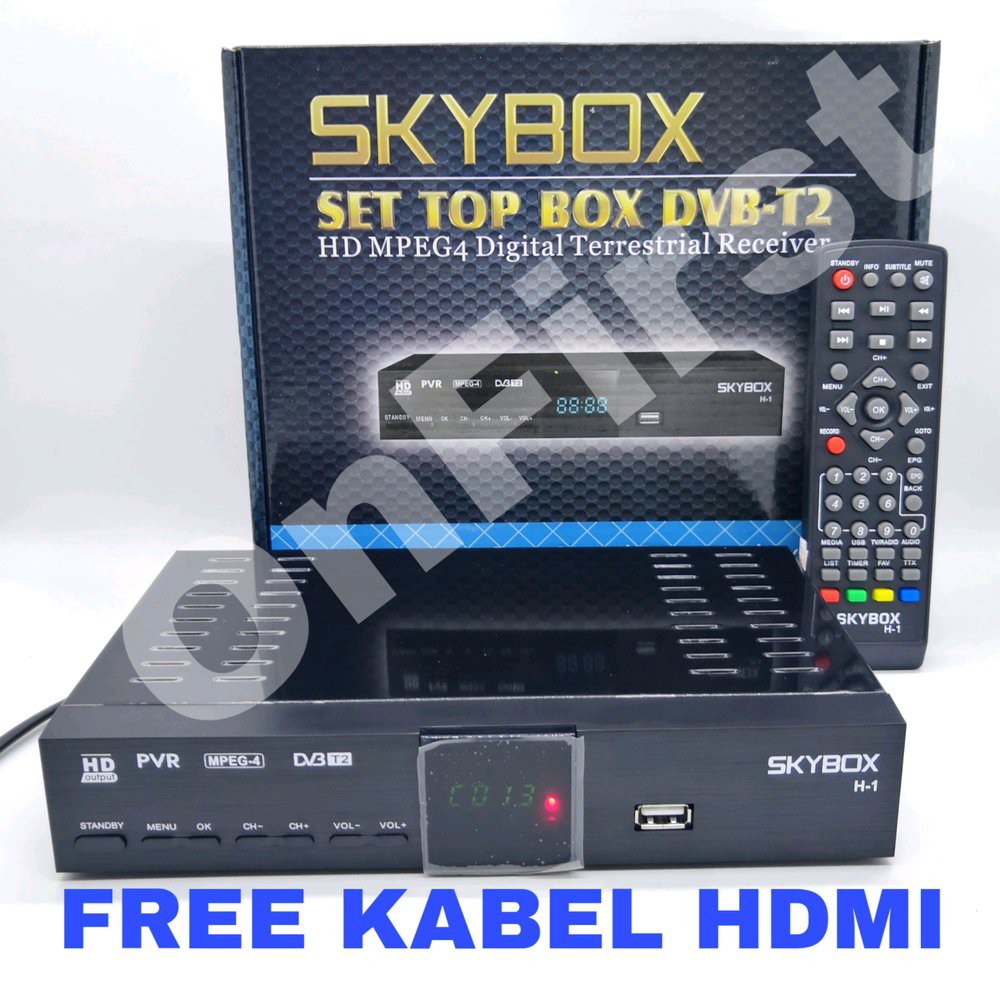 Skybox Dvbt2 Set Top Box TV Digital plus kabel HDMI