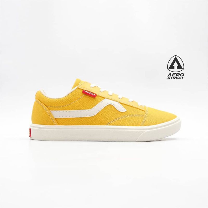Aerostreet massive Kuning Natural Sepatu Sneakers Casual Sport Sekolah Pria Wanita