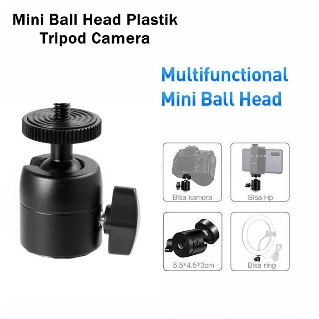 [SO] Mini Ball Head Tripod Universal Sambungan Tripod