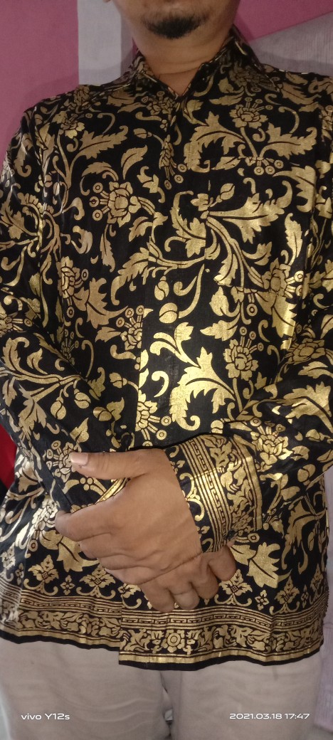 Kemeja Batik Lengan Panjang Size M L Xl Xxl Xxxl