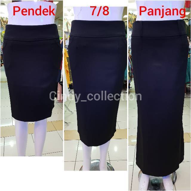 ROK SPAN KERJA BAHAN FORMAL KANTOR ROK SPAN PENDEK ROK SPAN PANJANG ROK SPAN HITAM ROK FORMAL KANTOR