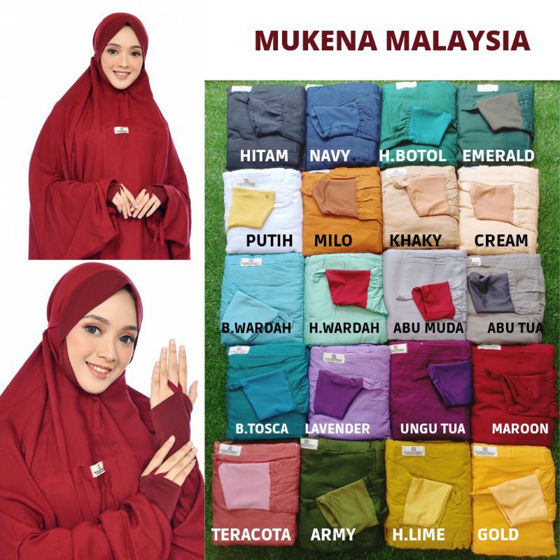 Mukena malaysia/mukena melayu