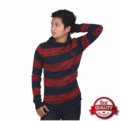 Jaket / sweater  pria rajut merah Catenzo WD 004 original cibaduyut