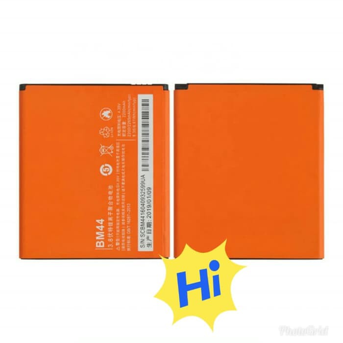 DISKON BM44 ORI BATERAI XIAOMI REDMI 2 / REDMI 2S / BM44 BM-44 BM 44 ORIGINAL