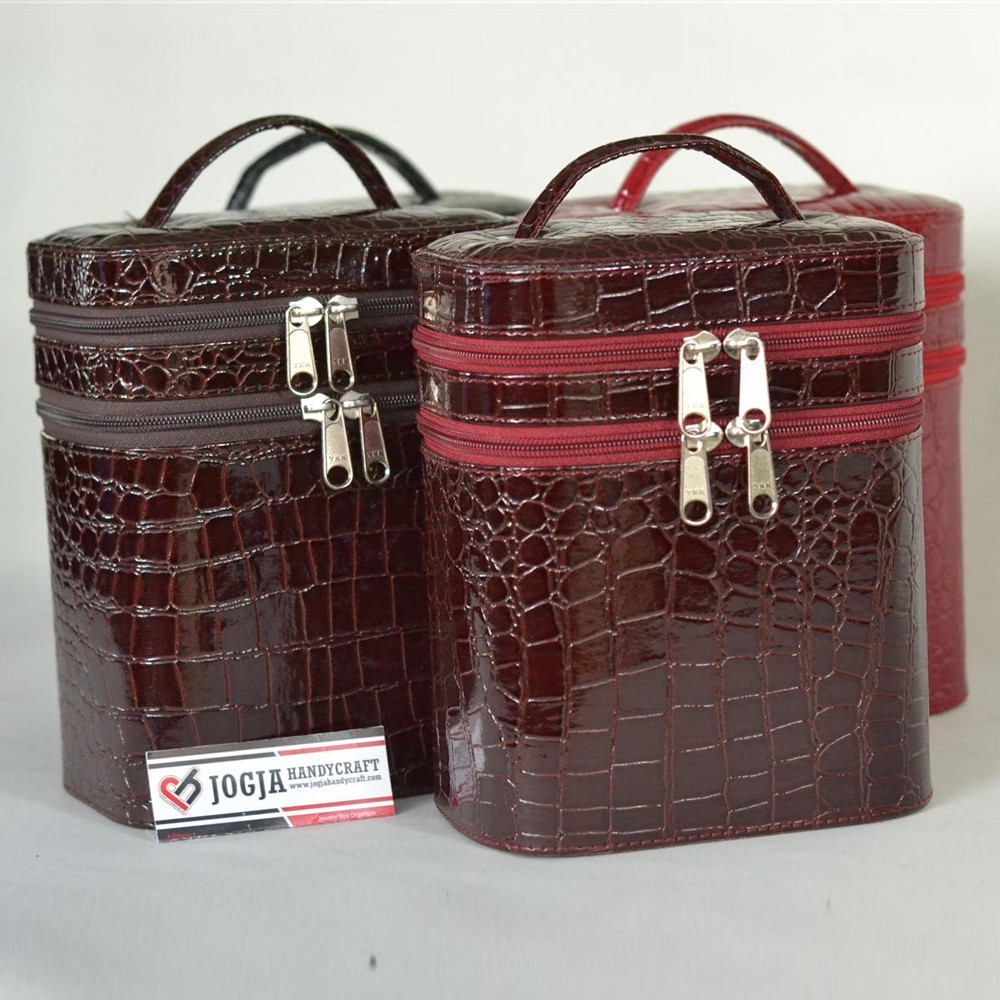 PROMO TAS MEKE UP TAS KOSMETIK CANTIK ELEGAN - CROCO EDITION