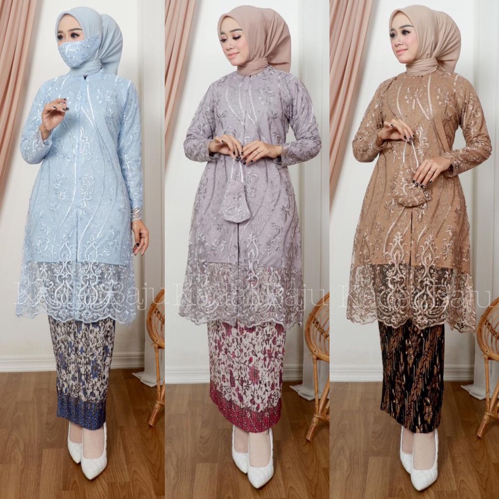 Tunik kebaya tunik belah depan busui friendly brocade | Kebaya modern | Kebaya wisuda dan pernikahan lamaran SIZE M L XL XXL