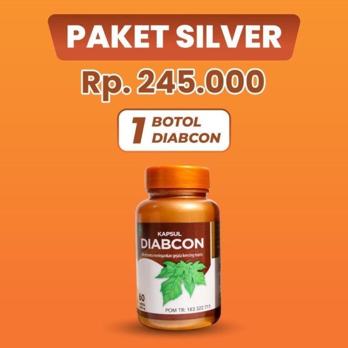 

Promo!! Diabcon Kapsul Original Asli 100% Obat Herbal Diabetes Gula