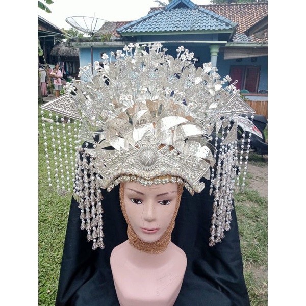 aksesoris baju adat Palembang silver
