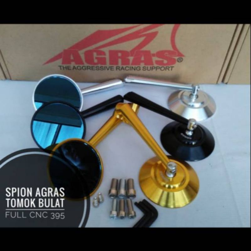 Spion bulat Warna hitam & gold full cnc jokowi