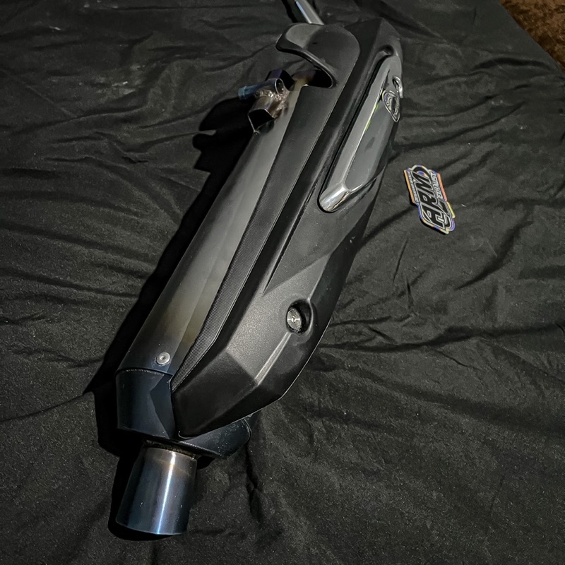 knalpot kondoman arm exhaust sanblu / aerox/pcx/vario/nmax/lexi