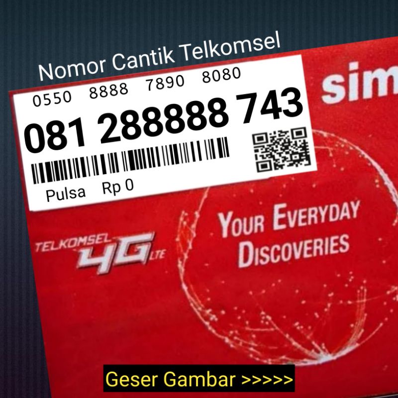 NOMOR CANTIK TELKOMSEL SIMPATI PANCA 88888 KWARTET 8888 HOKI BUKAN TAHUN TRIPLE HEXA SAPTA ILUFA