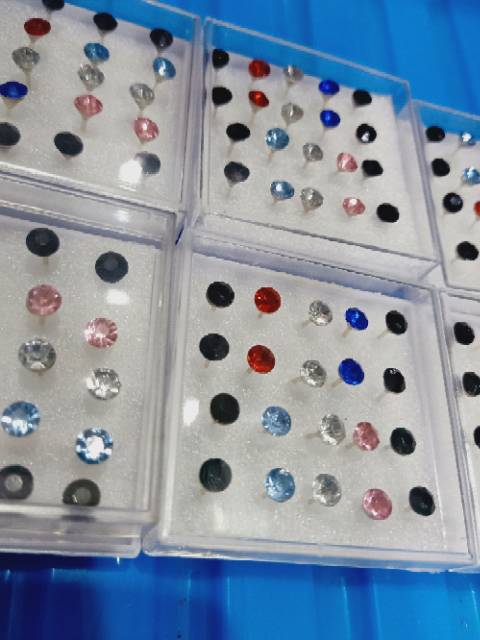 Anting plastik anting mainan isi 6pasang