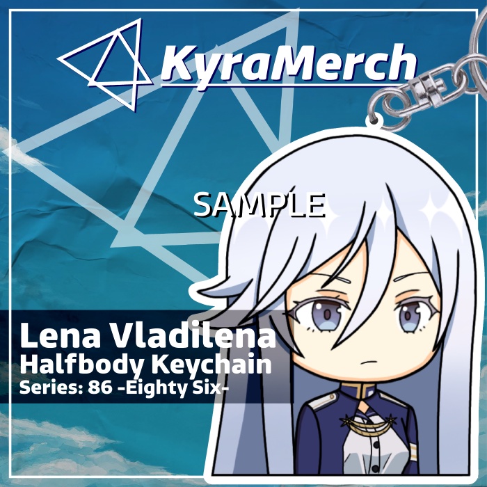 Keychain Halfbody Anime 86 Lena Vladilena Milizé
 | KyraMerch Anime Fanmerch Dealer