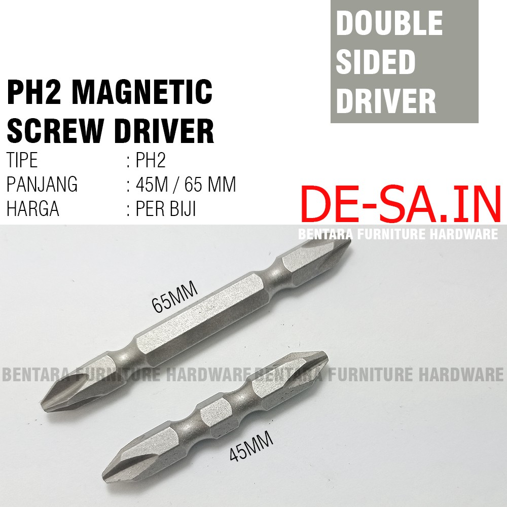 BOSCH Driver Mata Bor Obeng 45MM - 65MM (Magnet) PH2