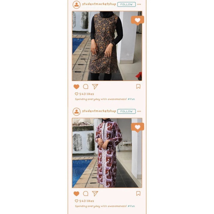 Outer Batik Wanita Batik Wanita Baju Batik Wanita Modern