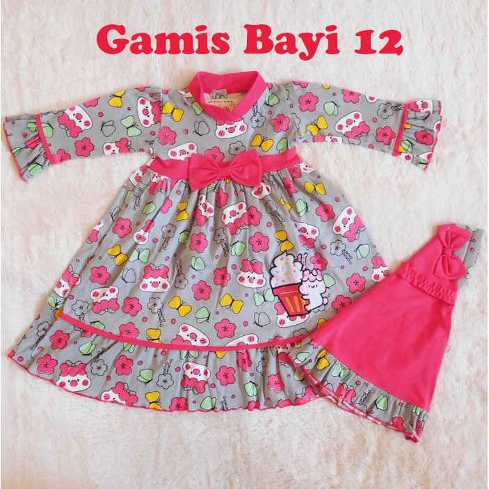 Baju Muslim Anak Bayi Perempuan Gamis Bayi