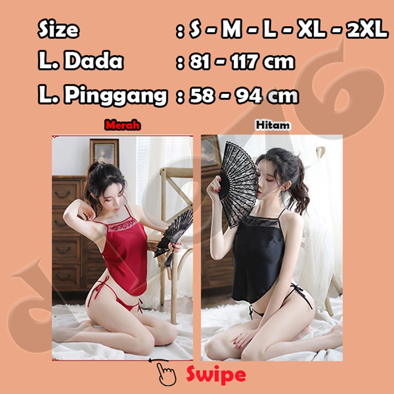 d1976 Baju Haram Cewe Bikini Lingery Lingerie Lingeri Lingeria Lengerie Lingery Sexy Wanita Dewasa Hot Binal Jumbo Big All Size Oversize Sexy Murah Jumbo S M L XL 2XL Tali Samping OFL-F325-4