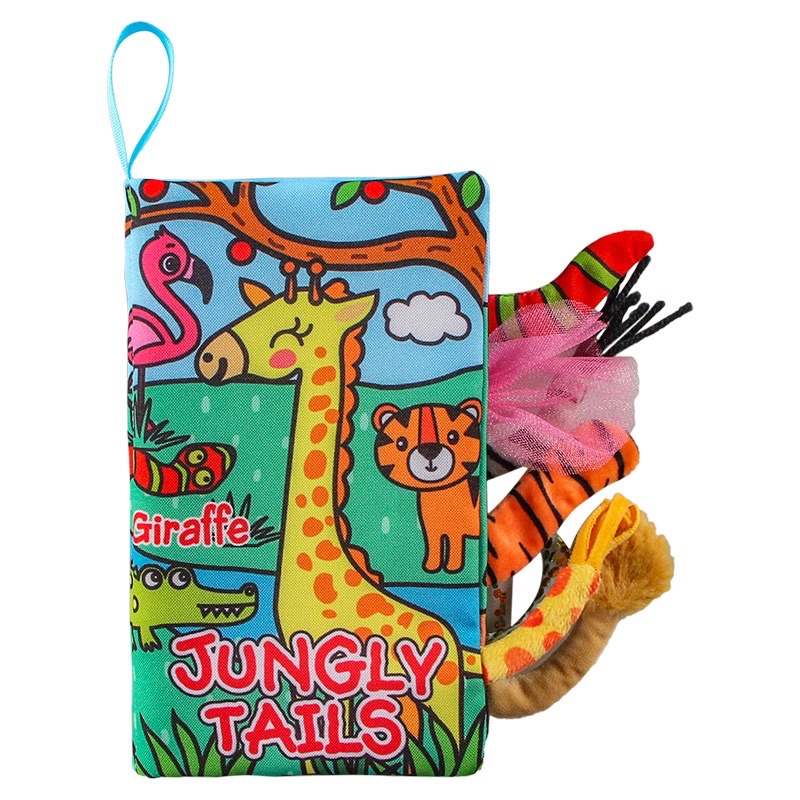 TAILS CARTOON SOFT BOOK | Soft book buku bantal anak bayi | buku kain bayi | buku edukasi bayi