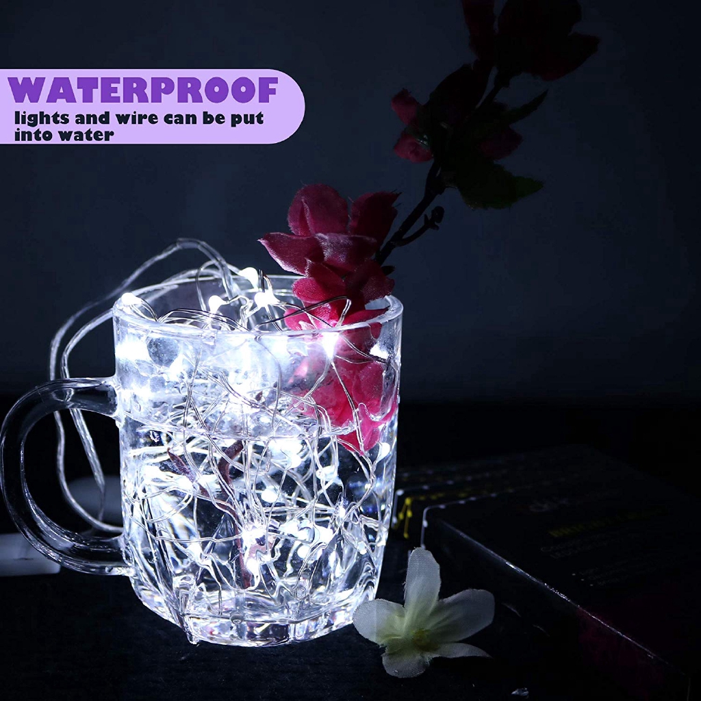 LED String Lights Battery Operated Copper Wire Christmas Wedding Party Fairy Room Decor String Light
