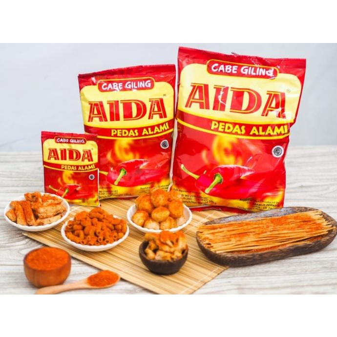 

Cabe bubuk Aida 500 g | Aida Bubuk Cabai Giling 500g