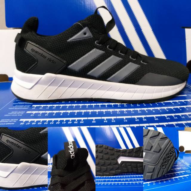 Sepatu Adidas Questar Ride Import Vietnam Premium Sneakers Sekolah Kerja Kuliah Ringan Enteng Keren