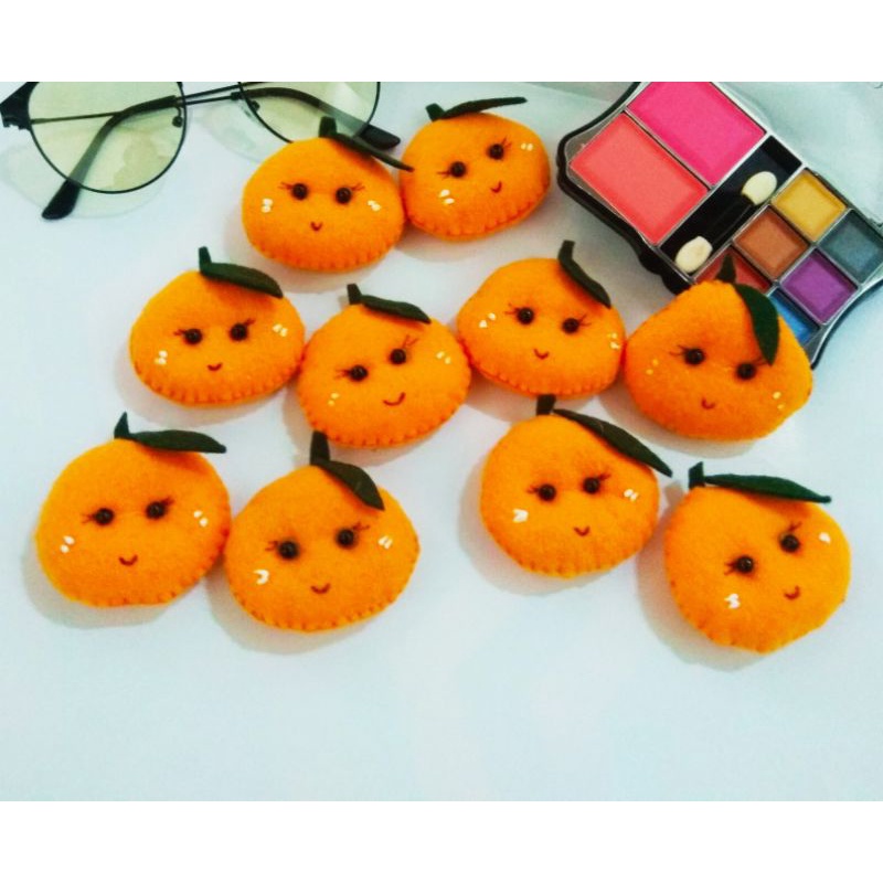 aplikasi buah flanel / buah dari flanel / aplikasi dari kain flanel