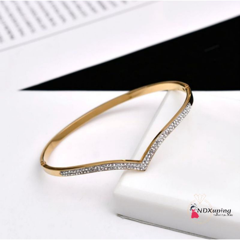 Gelang Bangle Dewasa Fuji Permata Cantik Titanium N24082200