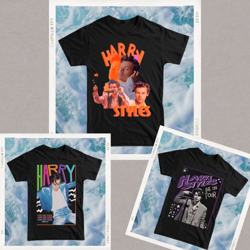 HARRY STYLES SHIRT / Kaos Harry Styles Sablon Oversize Look