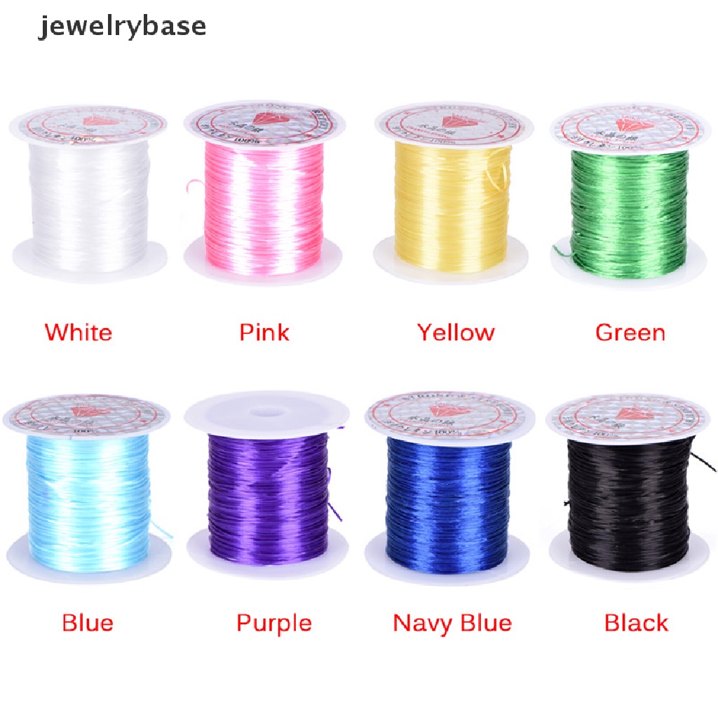 (jewelrybase) Tali Senar Elastis 0.8mm Untuk Membuat Gelang / Kalung Handmade DIY