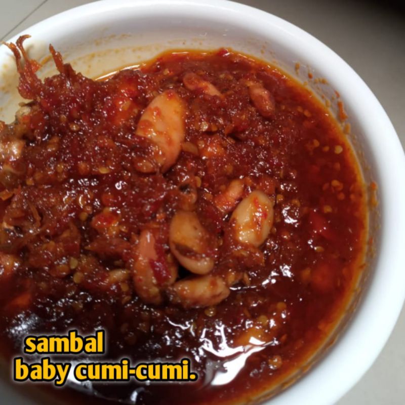 

Sambal cumi mercon/cumi asin