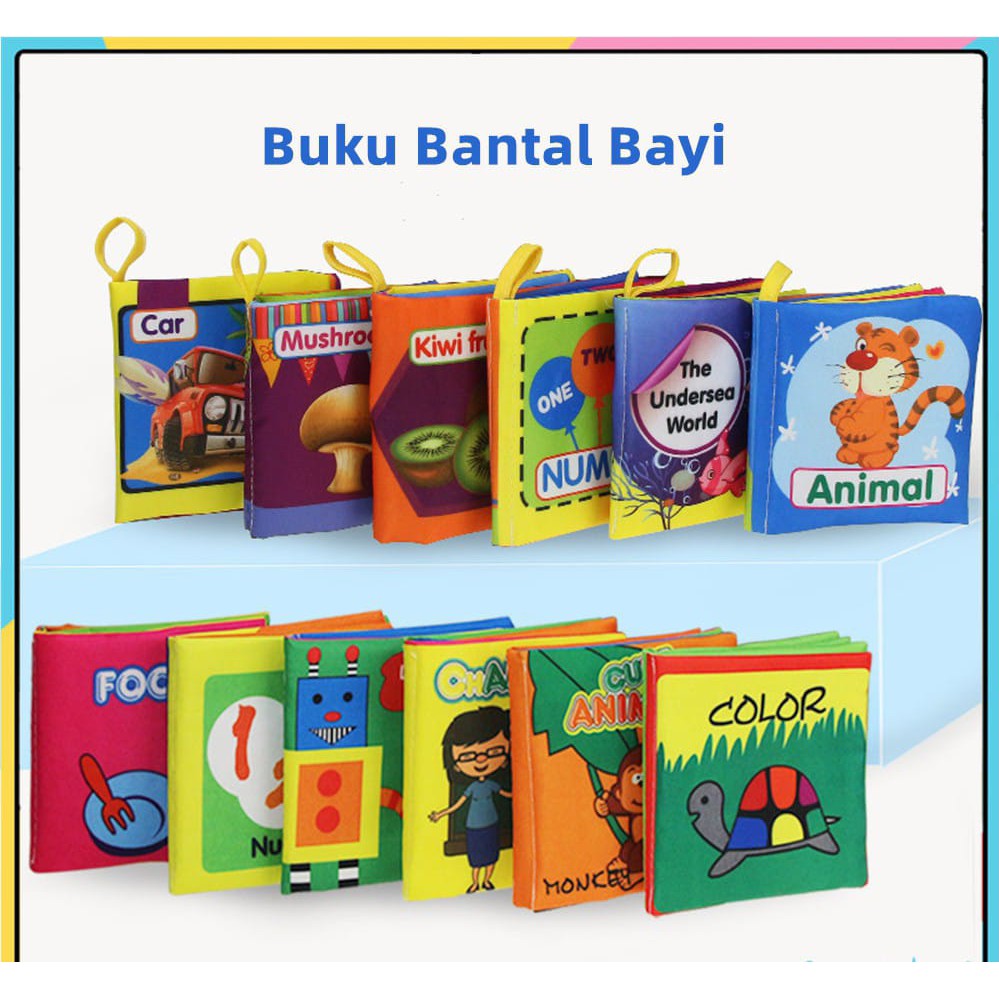 Mainan Edukasi Buku Kain Halus Anti Robek / Buku Edukasi / Buku Cerita Anak