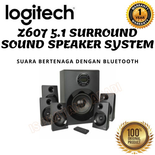 SPEAKER LOGITECH Z607 5.1 SURROUND SOUND SYSTEM GARANSI RESMI LOGITECH 1 TAHUN