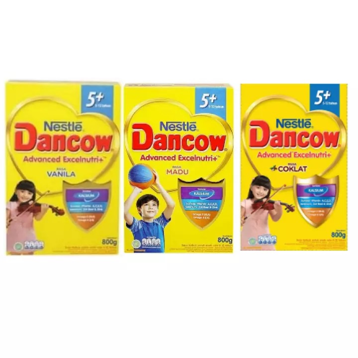 SUSU DANCOW 5+ RASA MADU/VANILA/COKELAT 750 GRAM