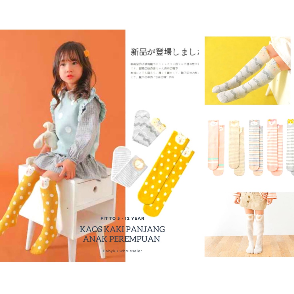 Kaos kaki panjang anak perempuan / Kaos kaki panjang anak cewek