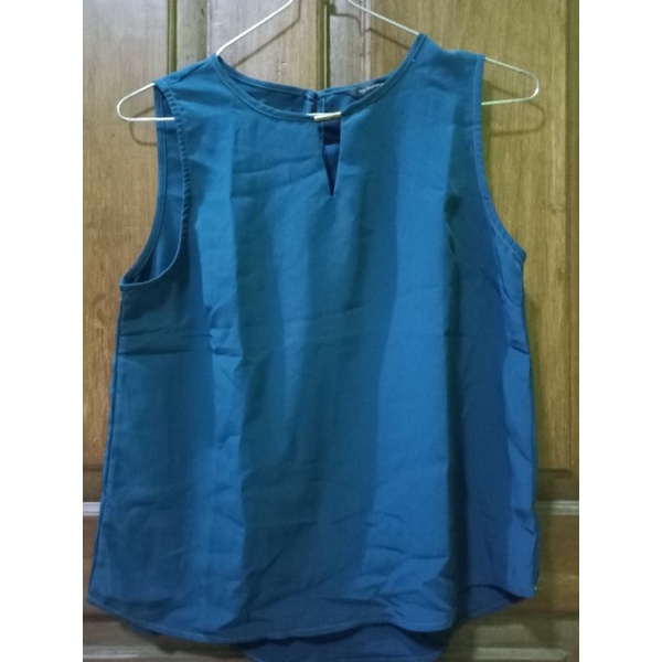 BLOUSE THE EXECUTIVE HIJAU BOTOL OUTER WANITA BAJU WANITA BLOUSE WANITA ATASAN WANITA PAKAIAN WANITA