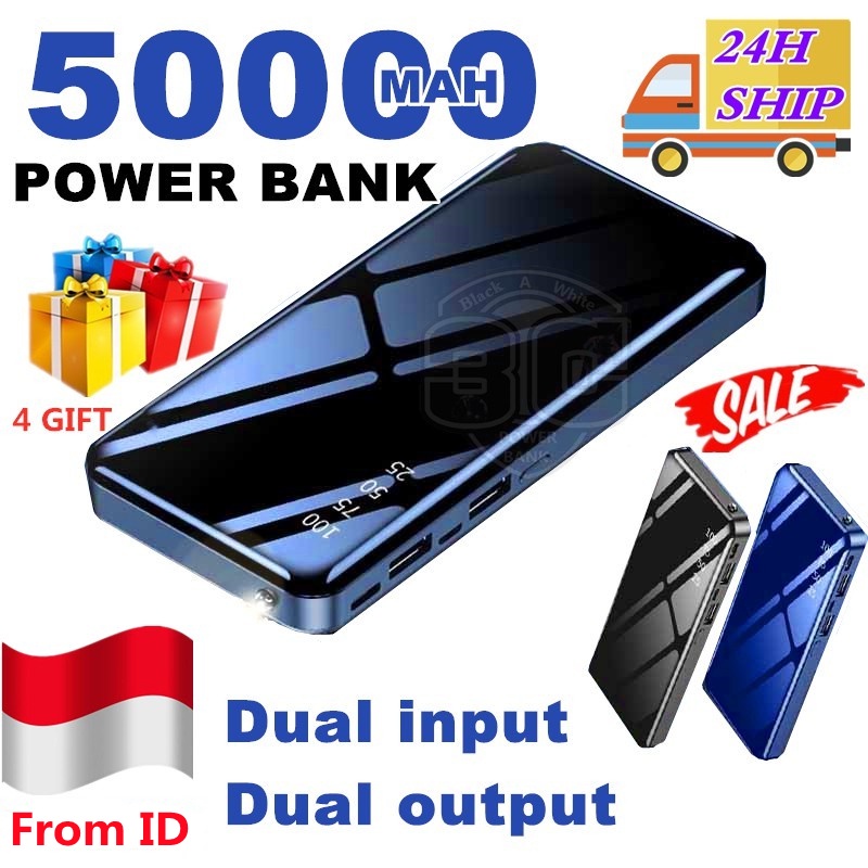 Power Bank 50000mah High Quality 100% Super Slim Charging X2H2 Mini Termurah Robot Promo Berkualitas