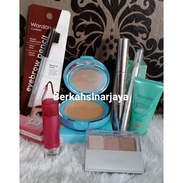 WARDAH PAKET MAKE UP KOMPLIT SESERAHAN KADO PENGANTIN  PARSEL ULANGTAHUN HANTARAN WARDAH KOMPLIT COD