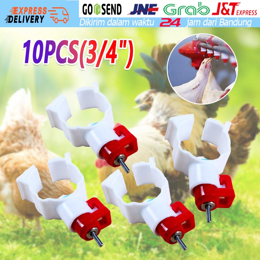 Nipple Niple Nipel Nepel Drinker Tempat Minum Ayam Petelur Broiler Puyuh Niple Pipa 3/4“