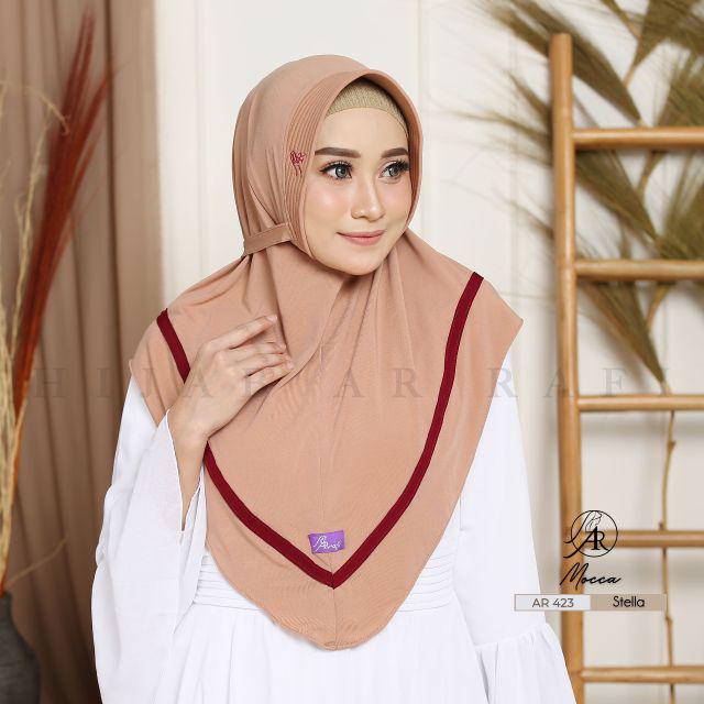 Hijab Ar Rafi AR 423 hijab instan new arrival || INAYAHHIJAB-Mocca