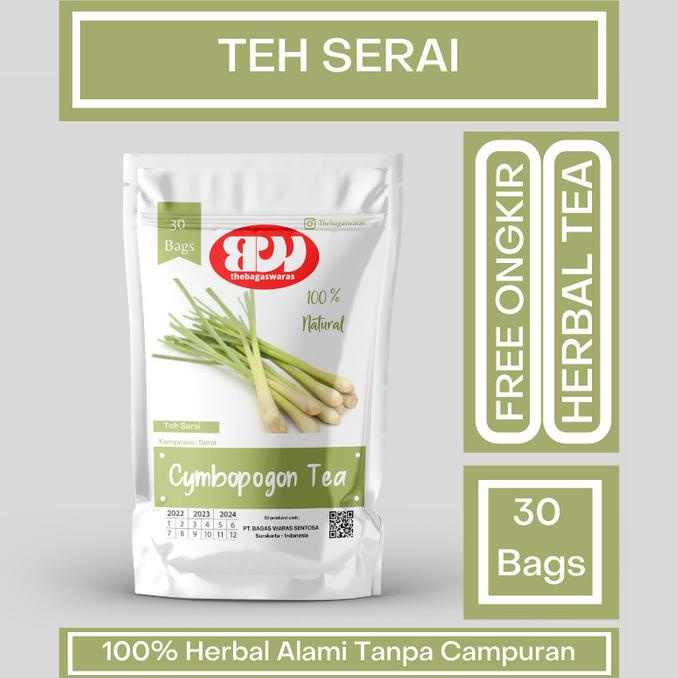 

[COD] Teh serai celup herbal isi 30 bags [COD]