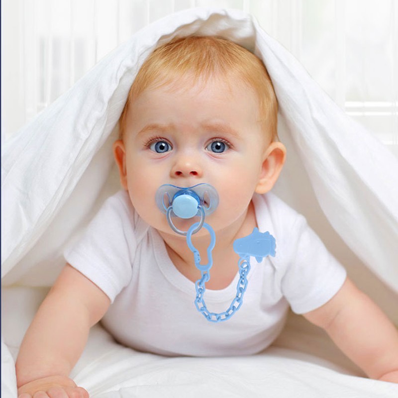 Tali Rantai Gantungan Penjepit Empeng/Dot Bayi / Teether Clipper Pacifier Import MIKHAMART