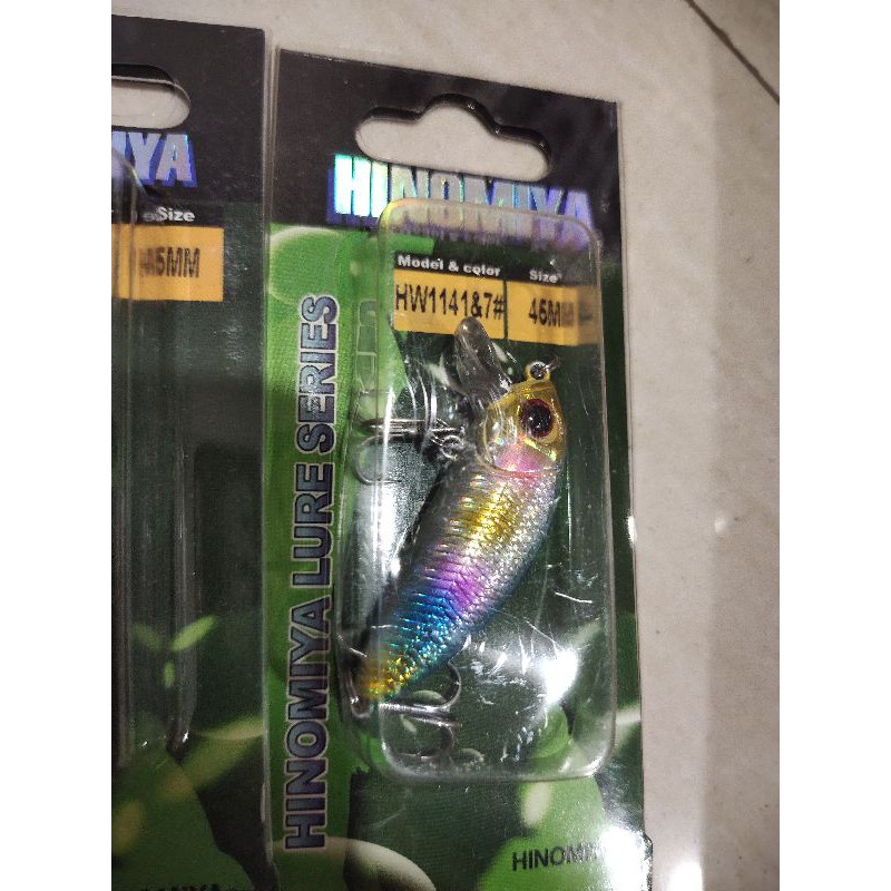 Lure hinomiya hw 1141 45 mm harga per 1 pc umpan pancing
