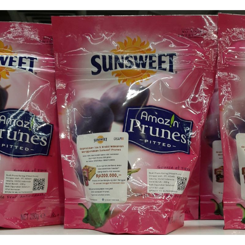 Sunsweet Prunes Buah Prune Kering 200gr Shopee Indonesia