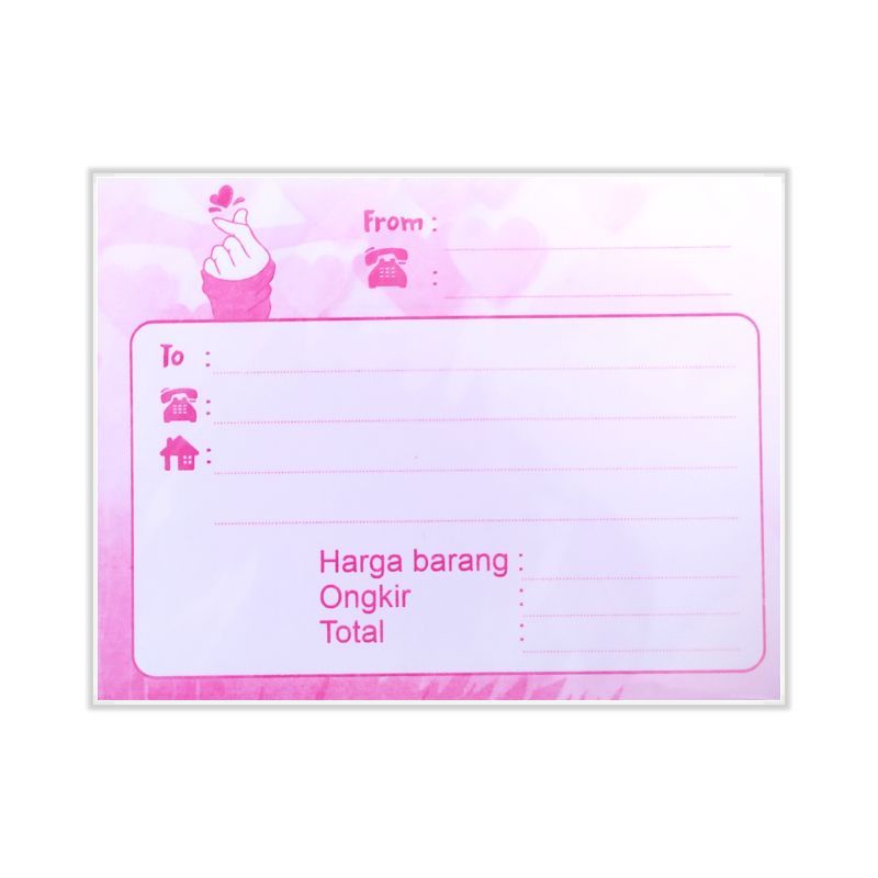 

BISA COD [50 lembar] Kertas label pengiriman olshop COD murah