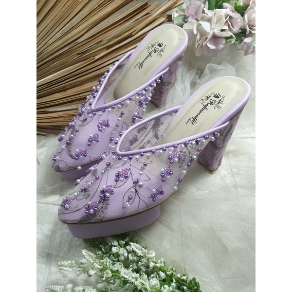 sepatu Marisa purple tinggi 12cm