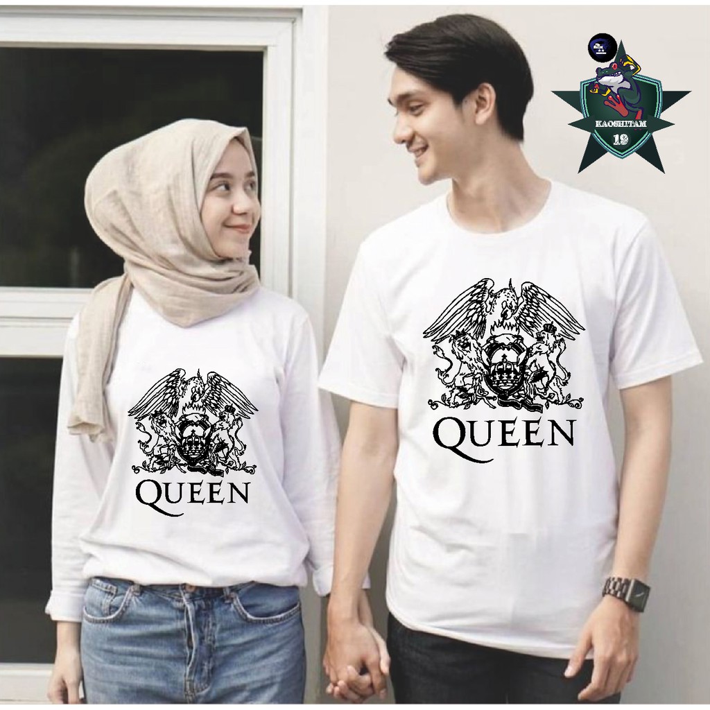 Kaos Queen Dewasa Couple Band Anime Lengan Panjang dan Pendek [BISA COD] HARGA SATUAN PUTIH