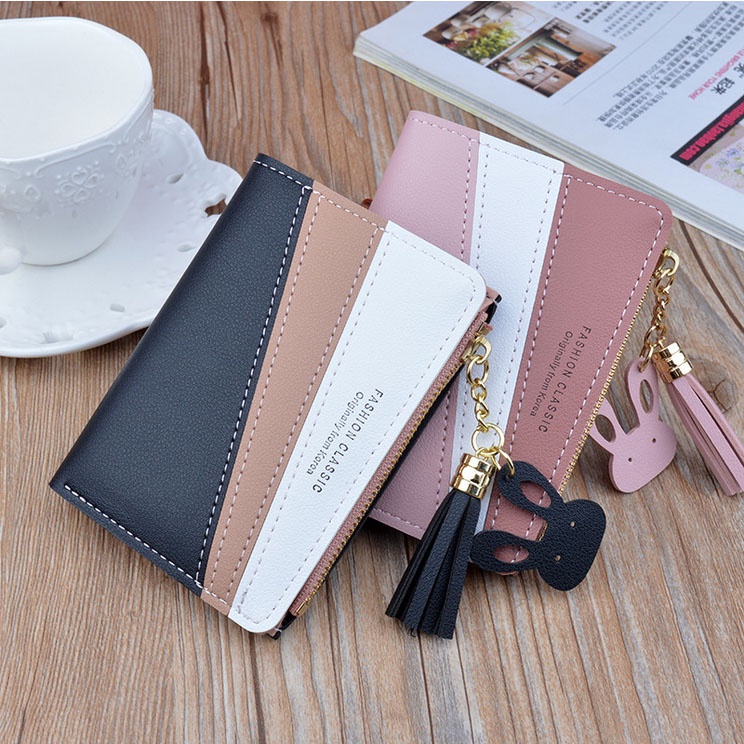 Dompet Mini Koin Wanita Lipat Import Resleting Premium Korea Forever Youth Style Cewek Wallet Simpel Fashion Murah Grosir COD TOKO92