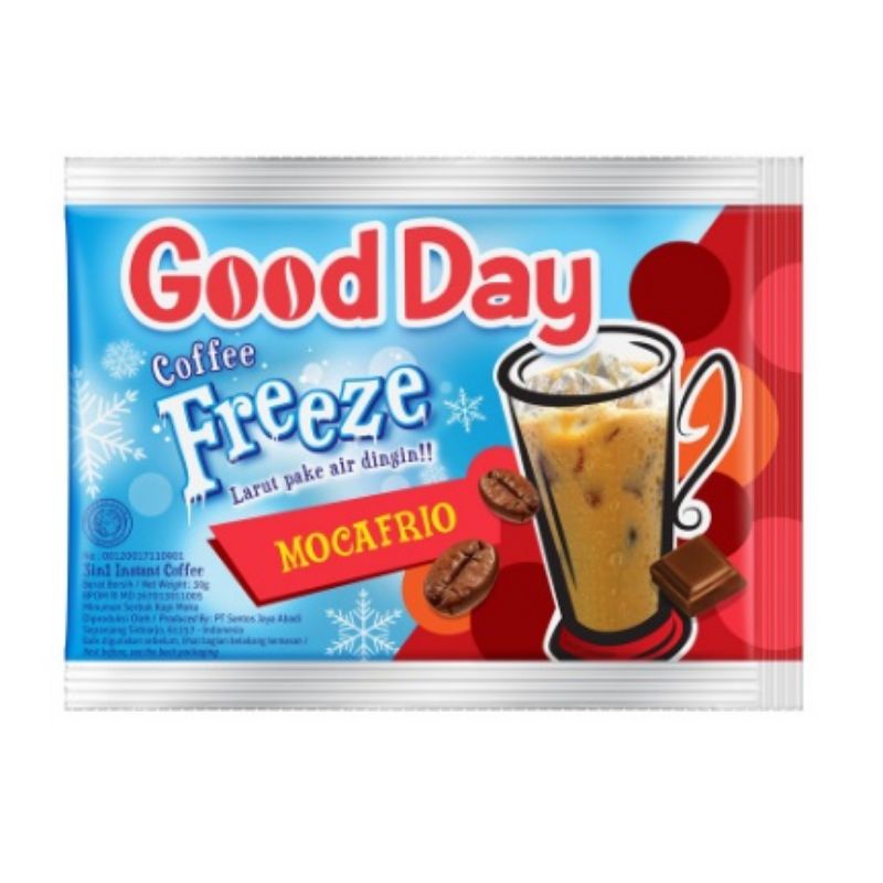 

Good Day Freeze Mocafrio Kopi [10 Sachet]