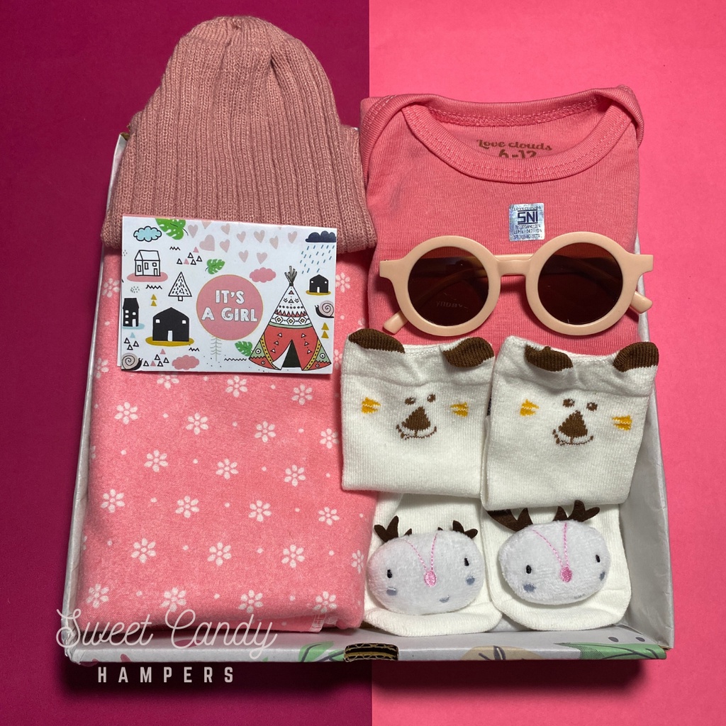 HAMPERS BAYI | NEWBORN | KADO LAHIRAN BAYI |-Baby girl white